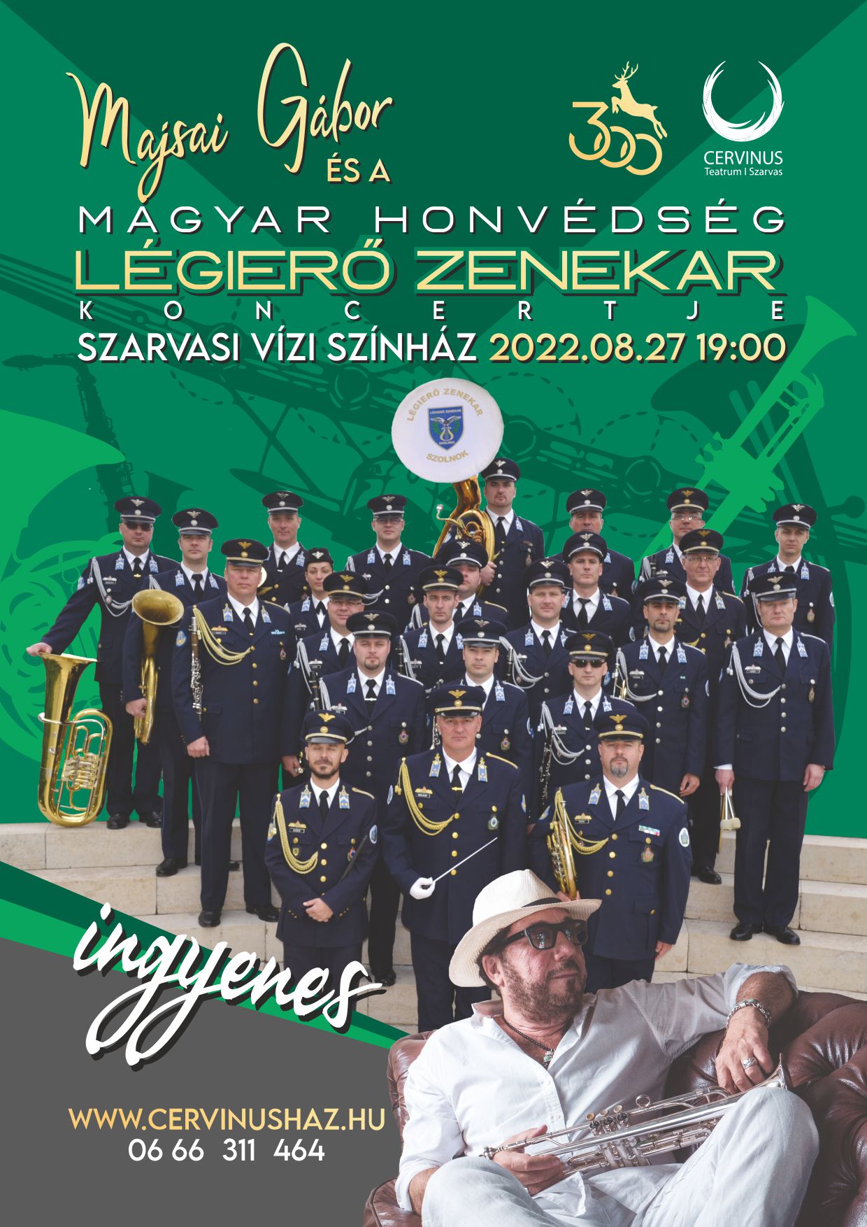Majsai Gábor és a Magyar Honvédség Légierő Zenekar /Szolnok/ koncertje
