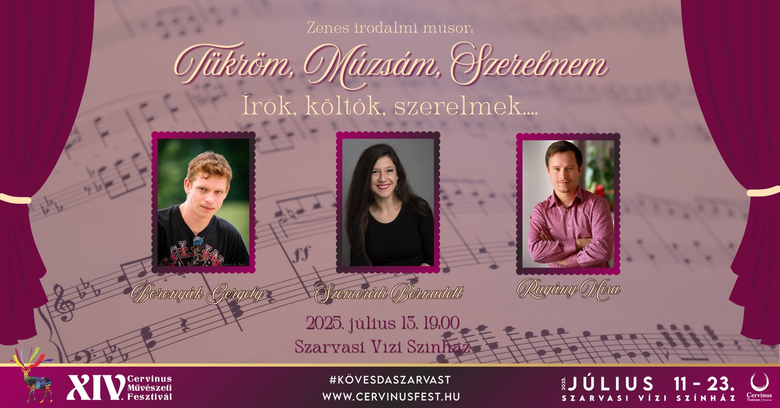 Tükröm, Múzsám, Szerelmem - XIV Cervinus Művészeti Fesztivál